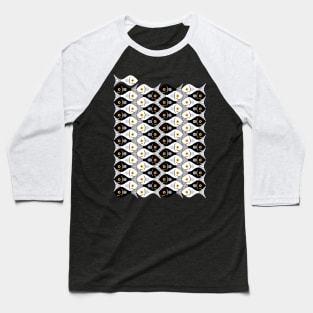 Escher fish style III black and white Baseball T-Shirt